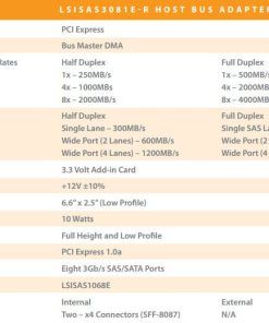 Card raid sas LSI 3081E-R B3