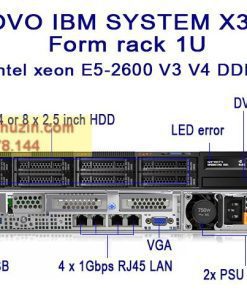 Máy chủ IBM system X3550 M5 xeon E5-2600 V3 V4 DDR4